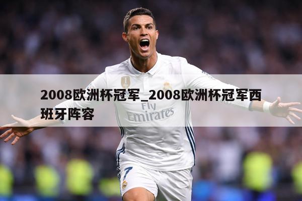 2008欧洲杯冠军_2008欧洲杯冠军西班牙阵容